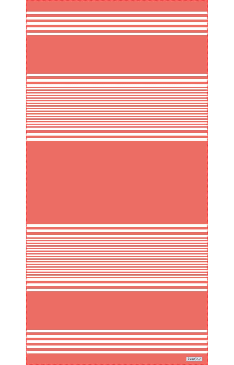 Classic Stripe in Coral