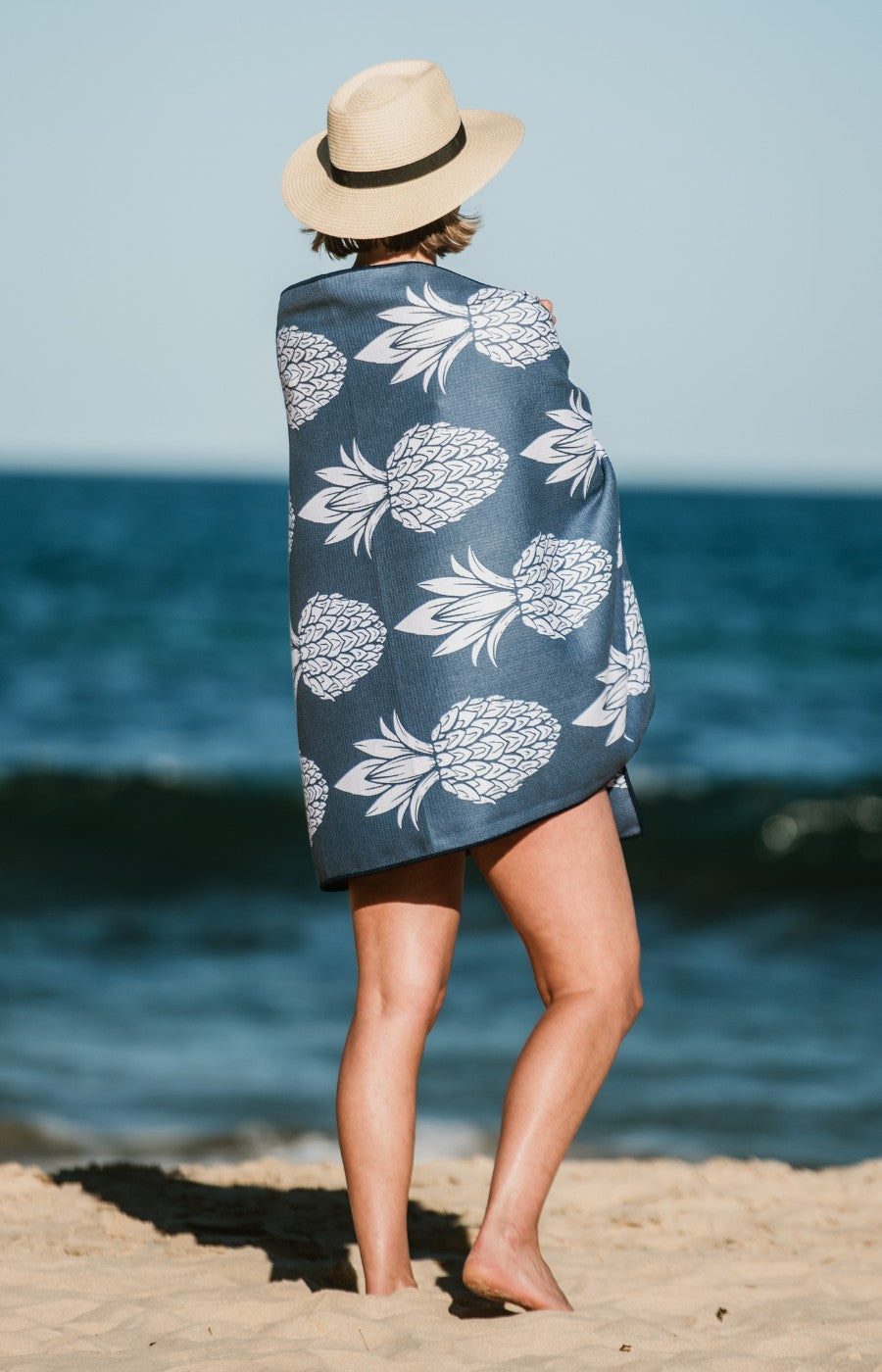 Pineapple in Deep Blue
