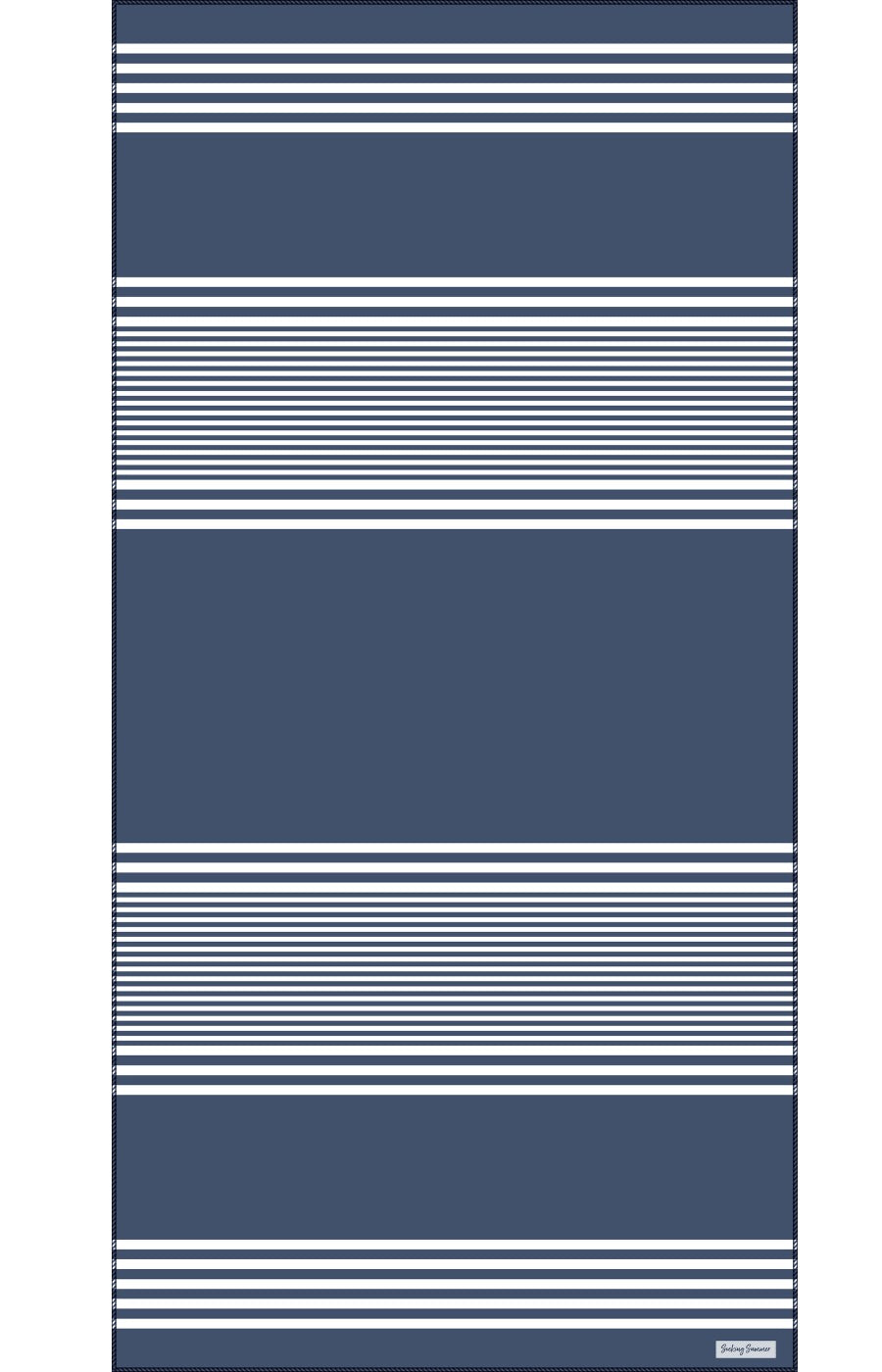 Classic Stripe in Deep Blue